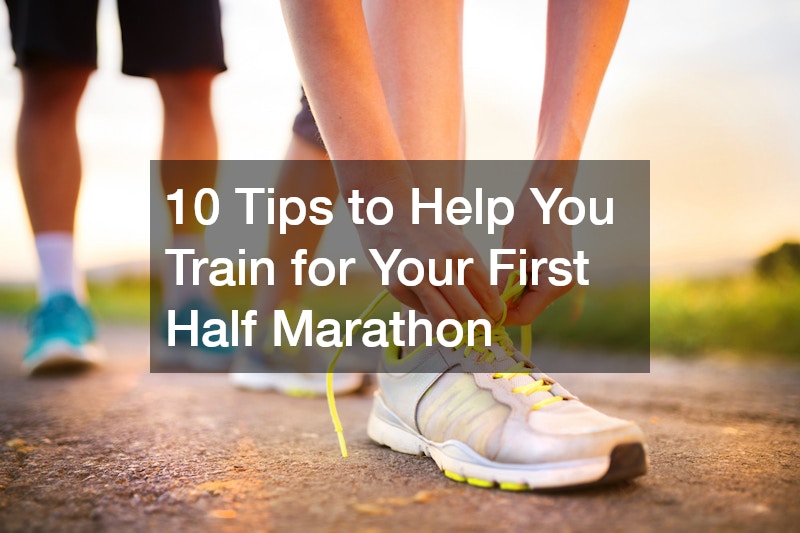 a runner getting ready